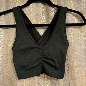 Alphalete Amplify Bra Canteen Deep Olive Green XS